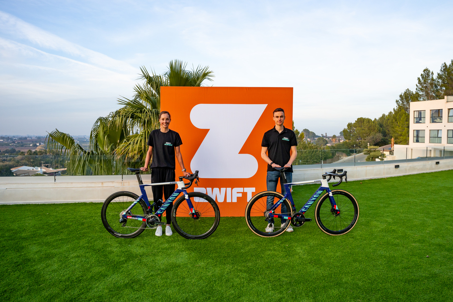 Zwift Academy : les vainqueurs de l'édition 2023, Maddie Le Roux et Louis Kitzki.