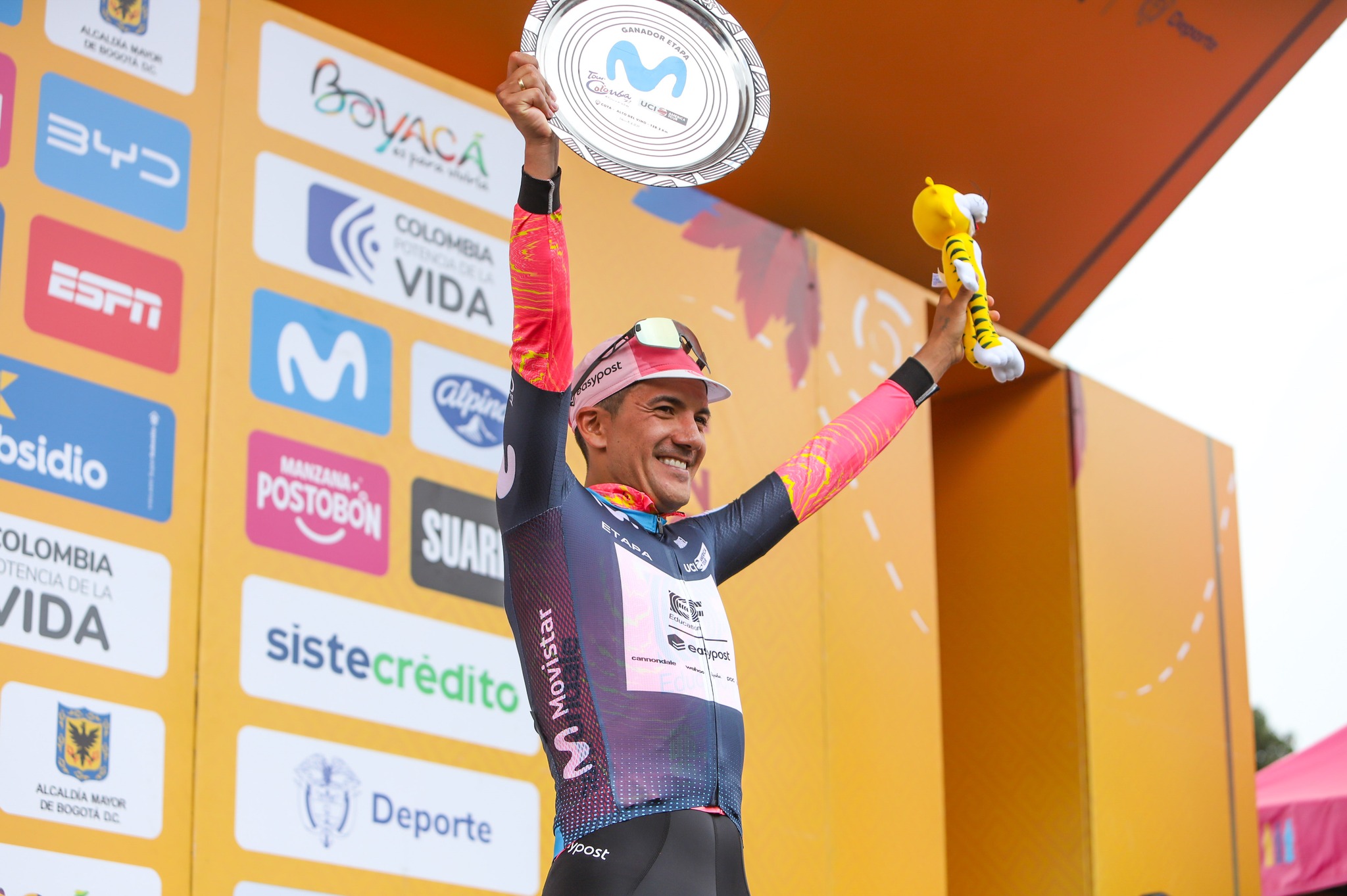 Classement de la 5ème étape du Tour Colombia, remportée par Richard Carapaz.