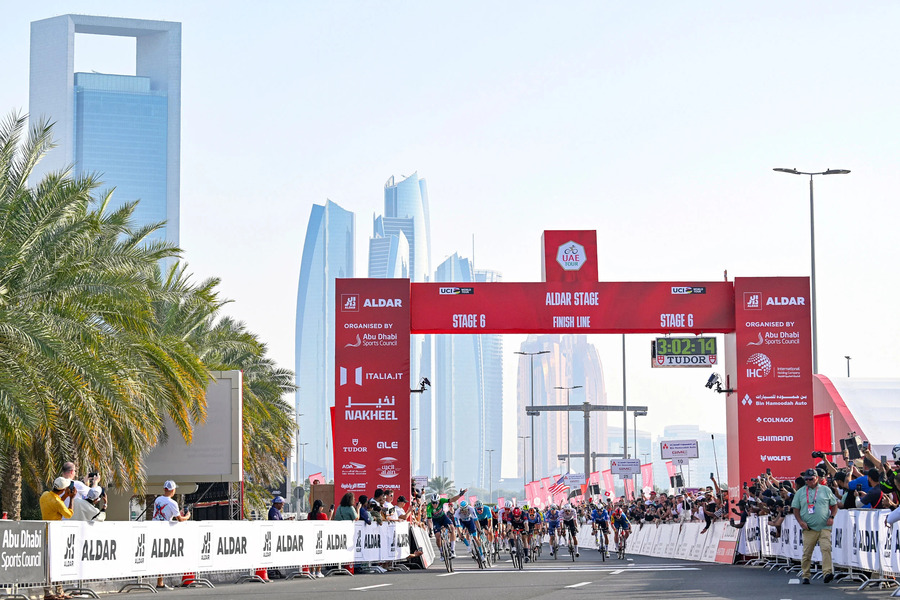 Classement de la 6ème étape de l'UAE Tour, remportée par Tim Merlier.