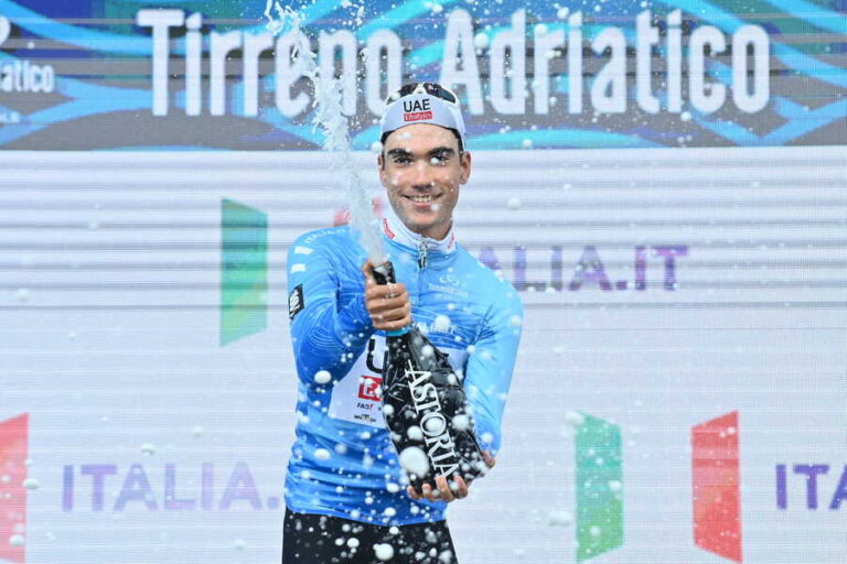 Classement de la 1ère étape de Tirreno-Adriatico, remportée par Juan Ayuso.