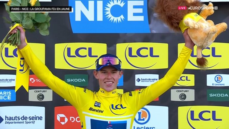 Laurence Pithie est le nouveau leader de Paris-Nice !