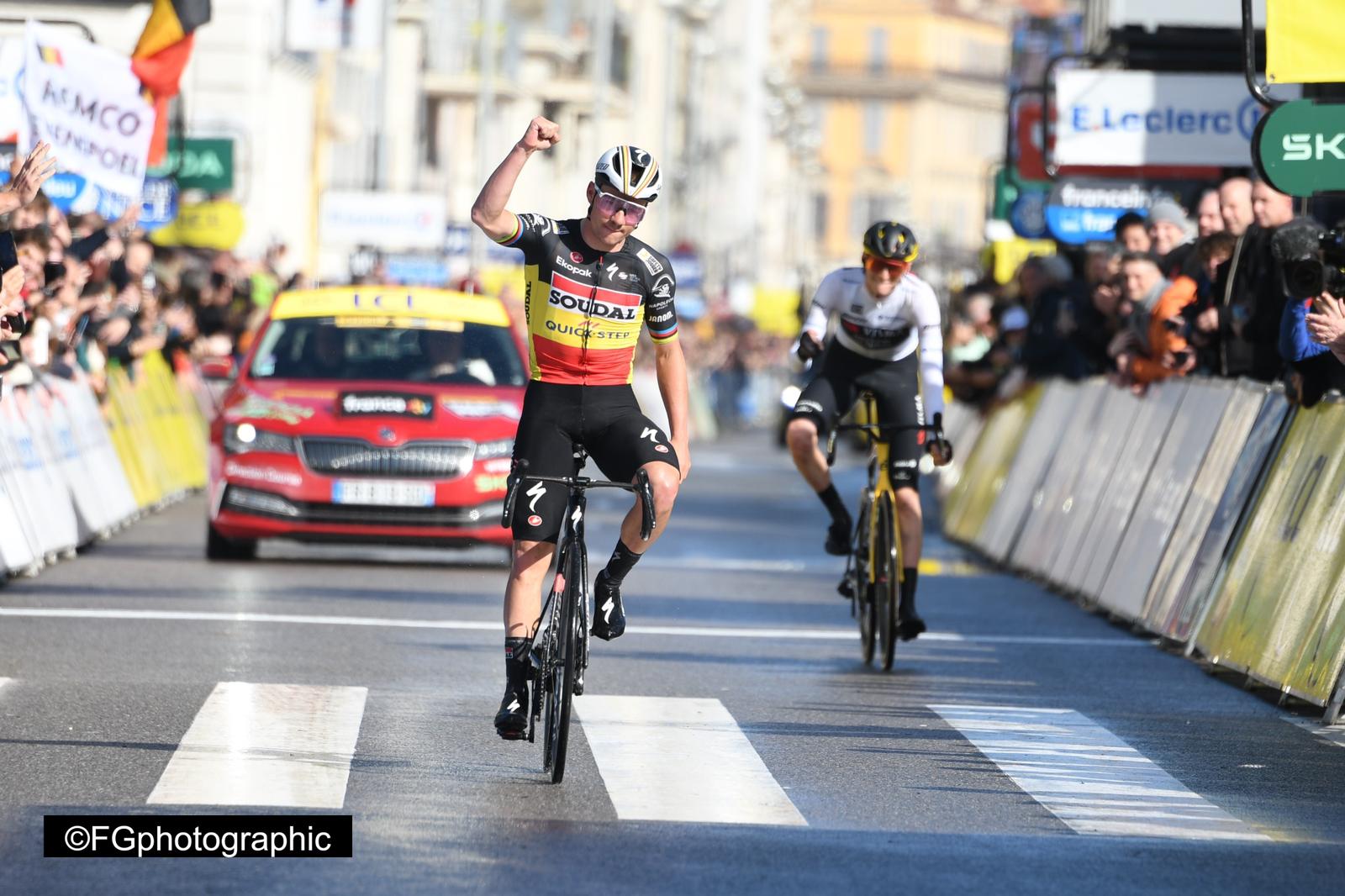 Classement de la 8ème étape de Paris-Nice, remportée par Remco Evenepoel.