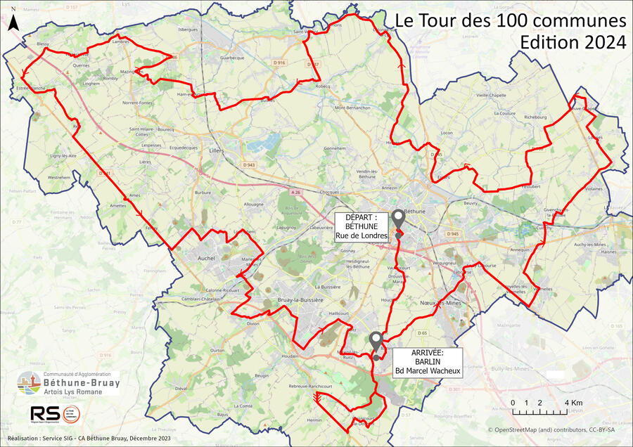 Liste des partants Tour des 100 Communes.