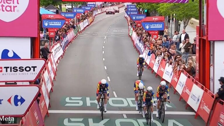 Classement de la 1ère étape de la Vuelta Femenina, remportée par Lidl-Trek