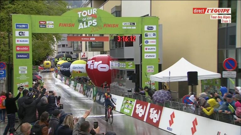 Classement de la 3ème étape du Tour of the Alps, remportée par Juan Pedro Lopez