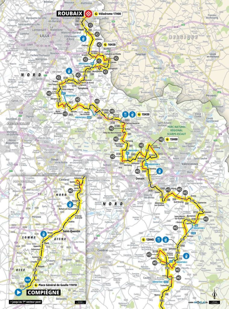 paris-roubaix parcours