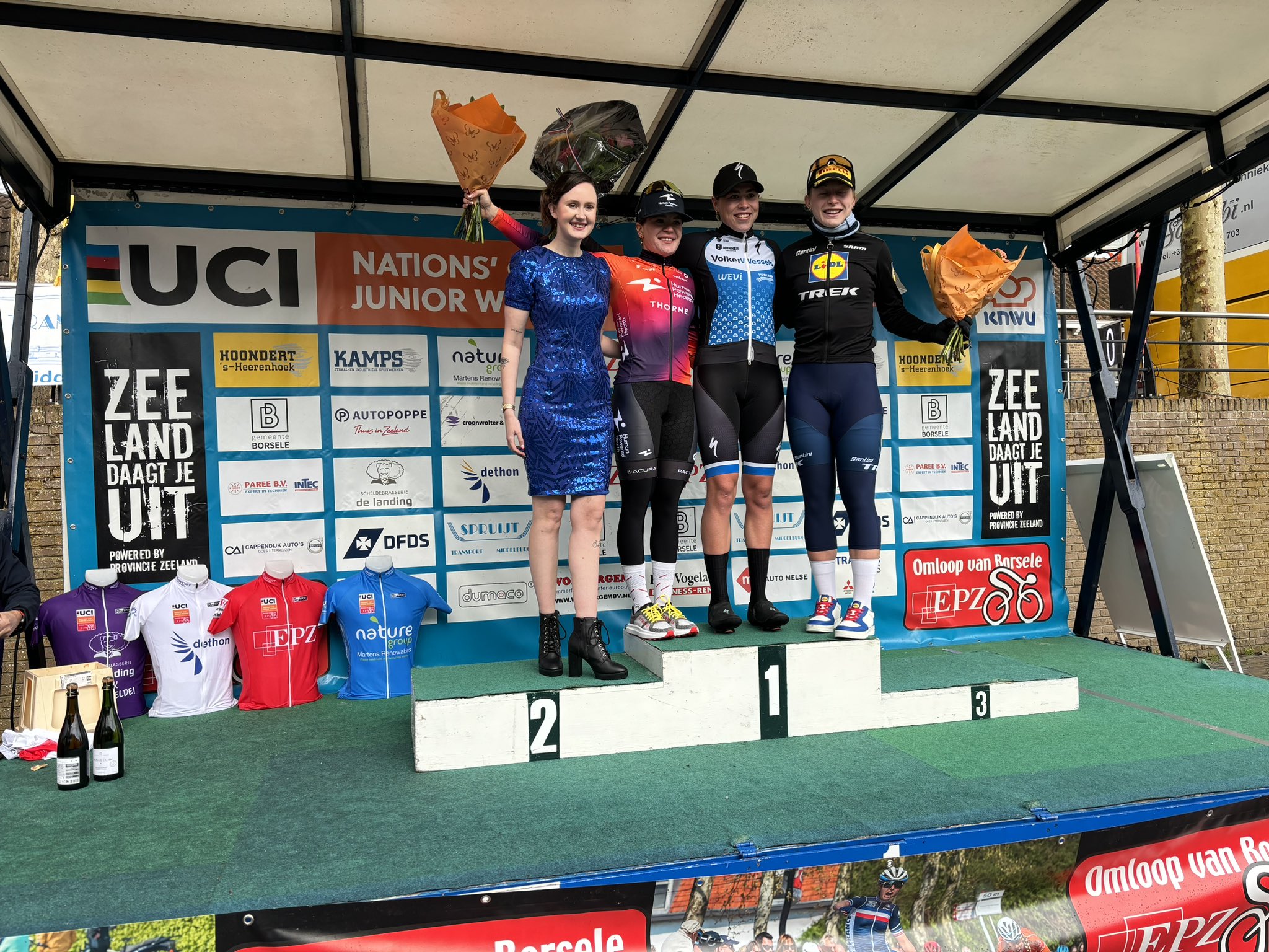 Classement du Omloop van Borsele, remporté par Sofie van Rooijen