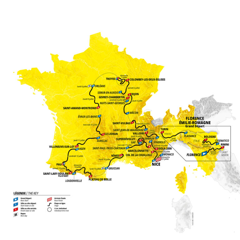 Tour de France : le parcours et les étapes de l’édition 2024