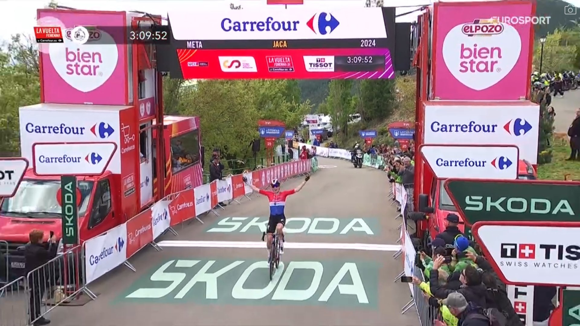 Classement de la 5ème étape de la Vuelta Femenina 2024, remportée par Demi Vollering
