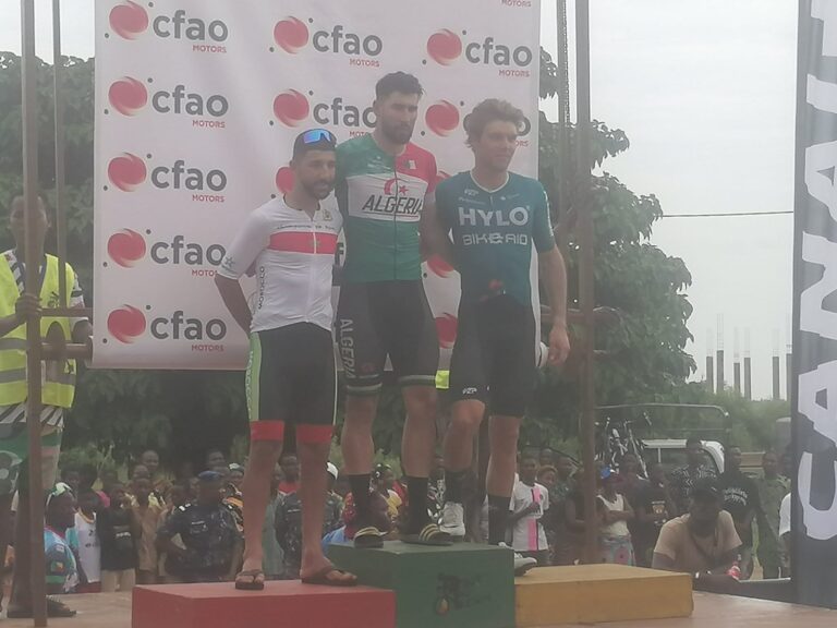 Classement de la 4ème étape du Tour du Bénin, remportée par Yacine Hamza
