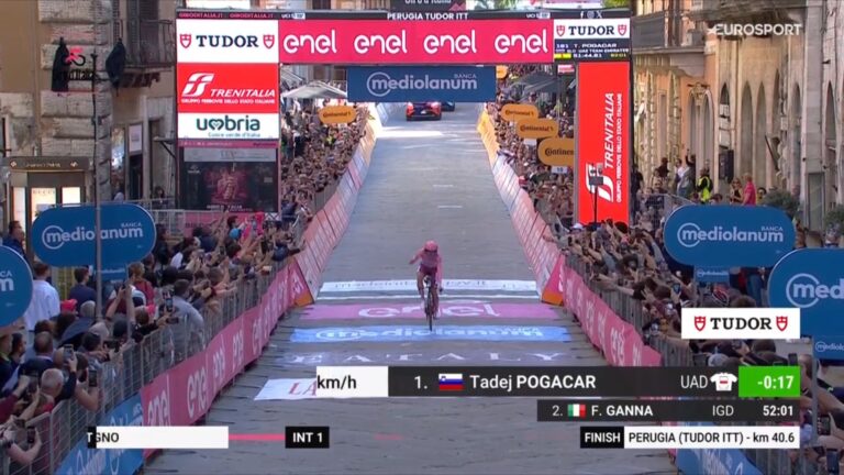 Classement de la 7ème étape du Tour d'Italie, remportée par Tadej Pogacar