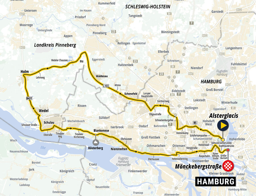 ADAC Hamburg Cyclassics : le parcours de la course