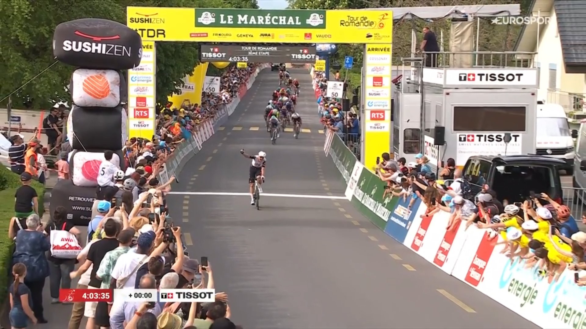Jay Vine s'adjuge la 3ème étape du Tour de Romandie