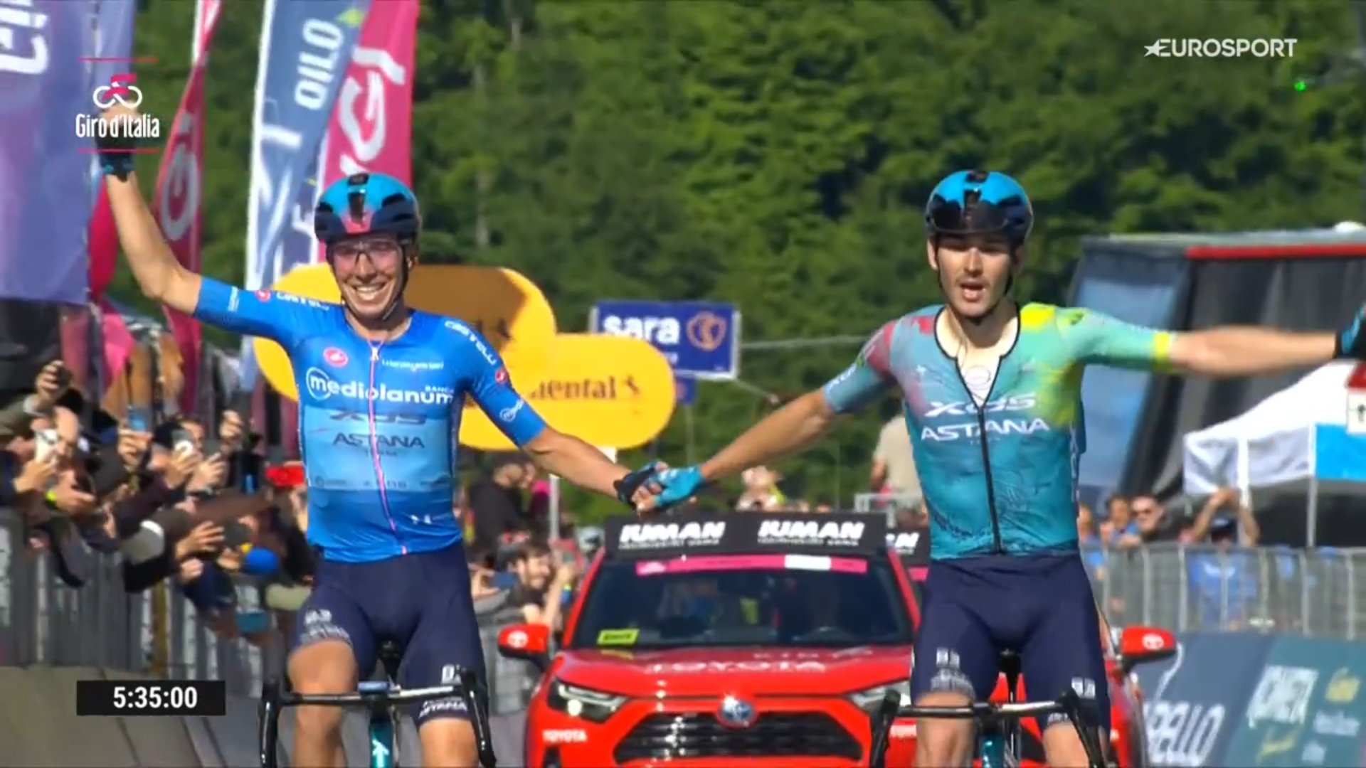 XDS - Astana s'offre le doublé lors de la 16ème étape du Giro