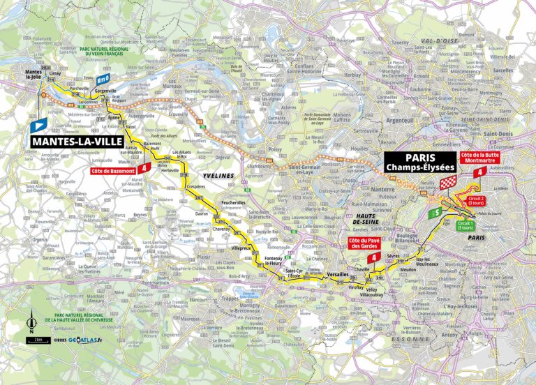 Le parcours de la 21ème étape du Tour de France est connu