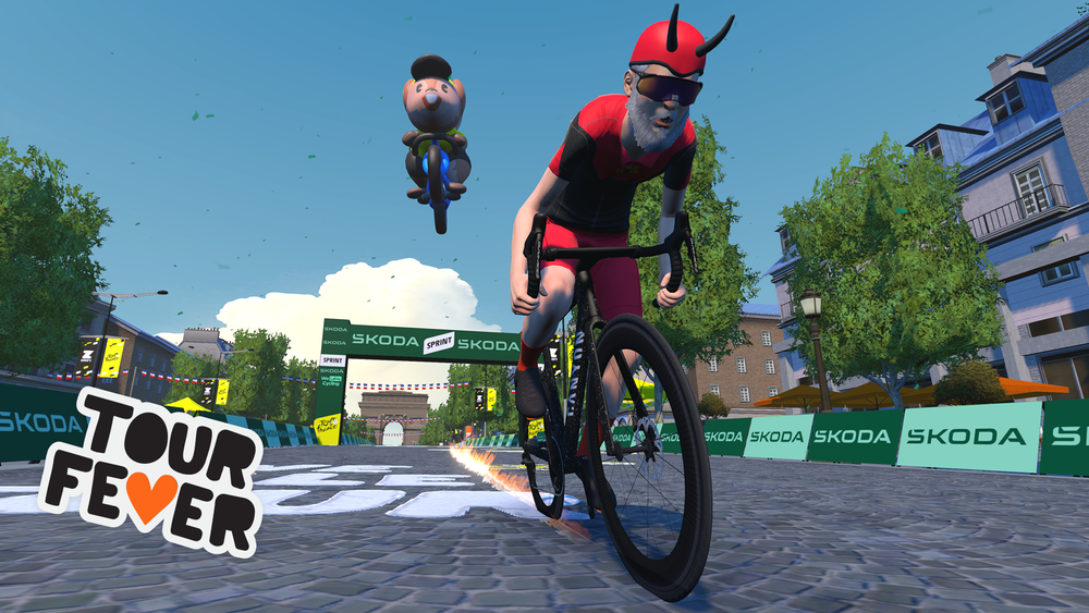 Didi le diable arrive sur Zwift pour le Tour Fever