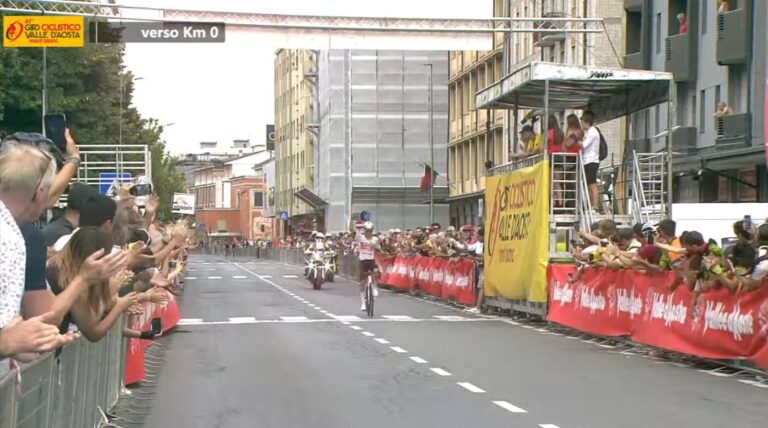 Agostinacchio remporte la 1ère étape du Tour du Val d'Aoste