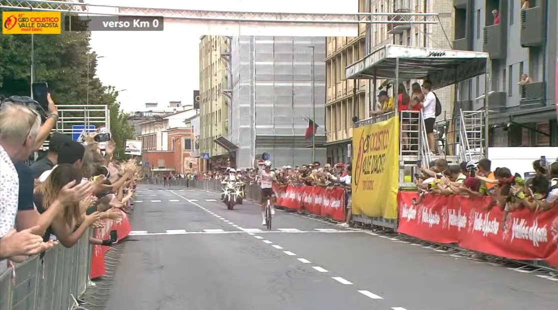 Agostinacchio remporte la 1ère étape du Tour du Val d'Aoste