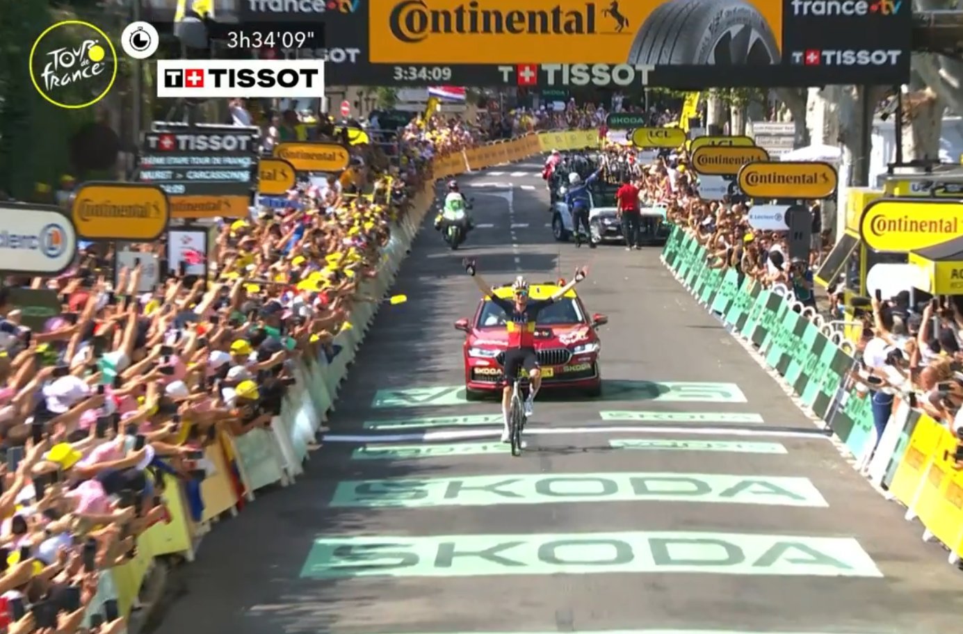 Tim Wellens poursuit le festival UAE Emirates à Carcassonne !