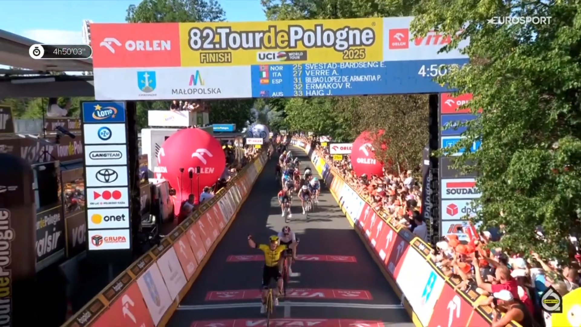 Matthew Brennan remporte la 5ème étape du Tour de Pologne