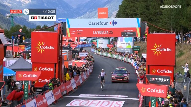 Jay Vine remporte la 6ème étape du Tour d'Espagne