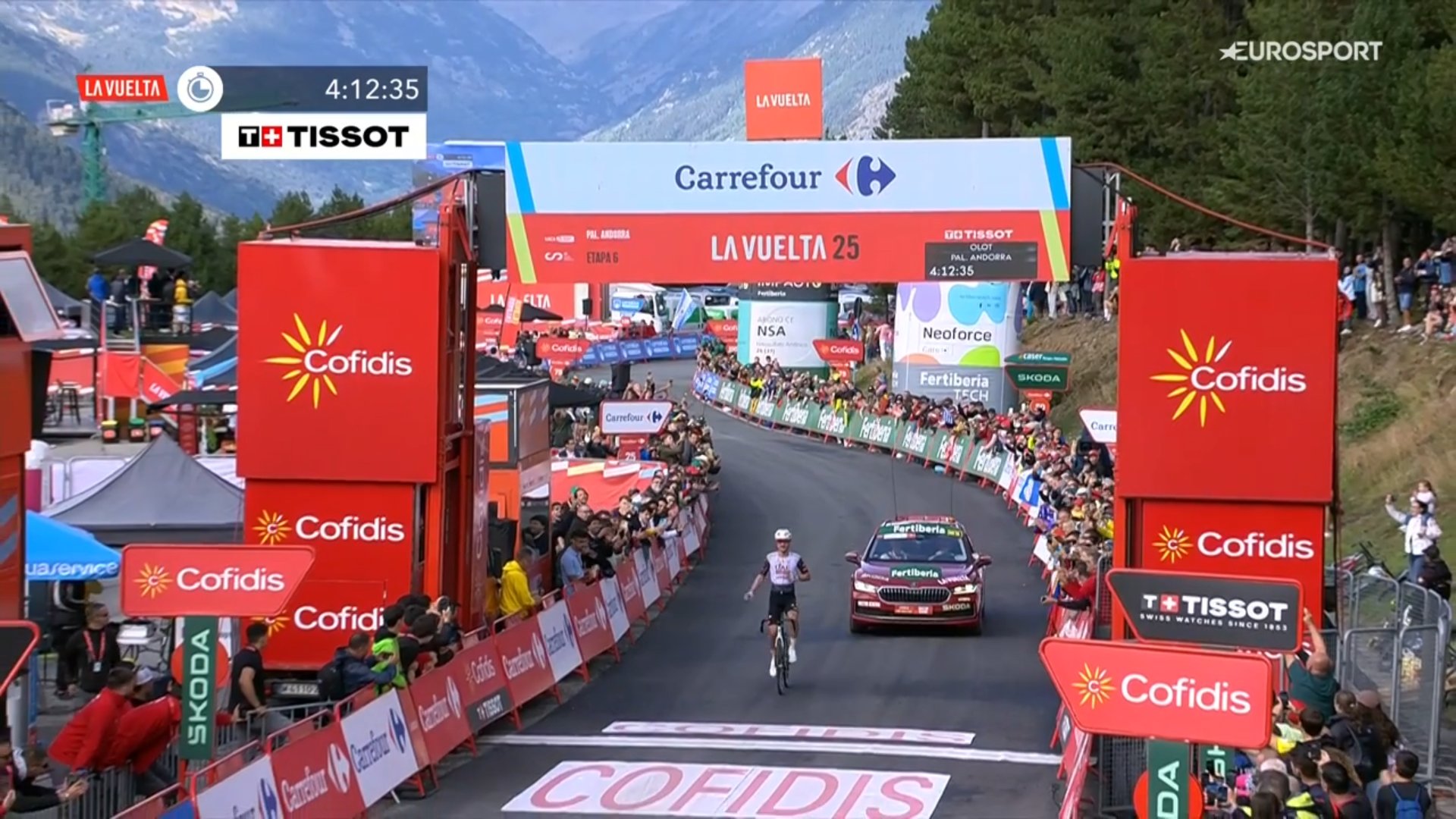 Jay Vine remporte la 6ème étape du Tour d'Espagne