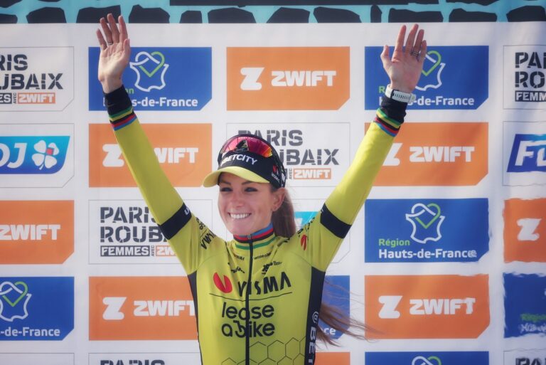 Pauline Ferrand-Prévôt au départ du mondial de Kigali
