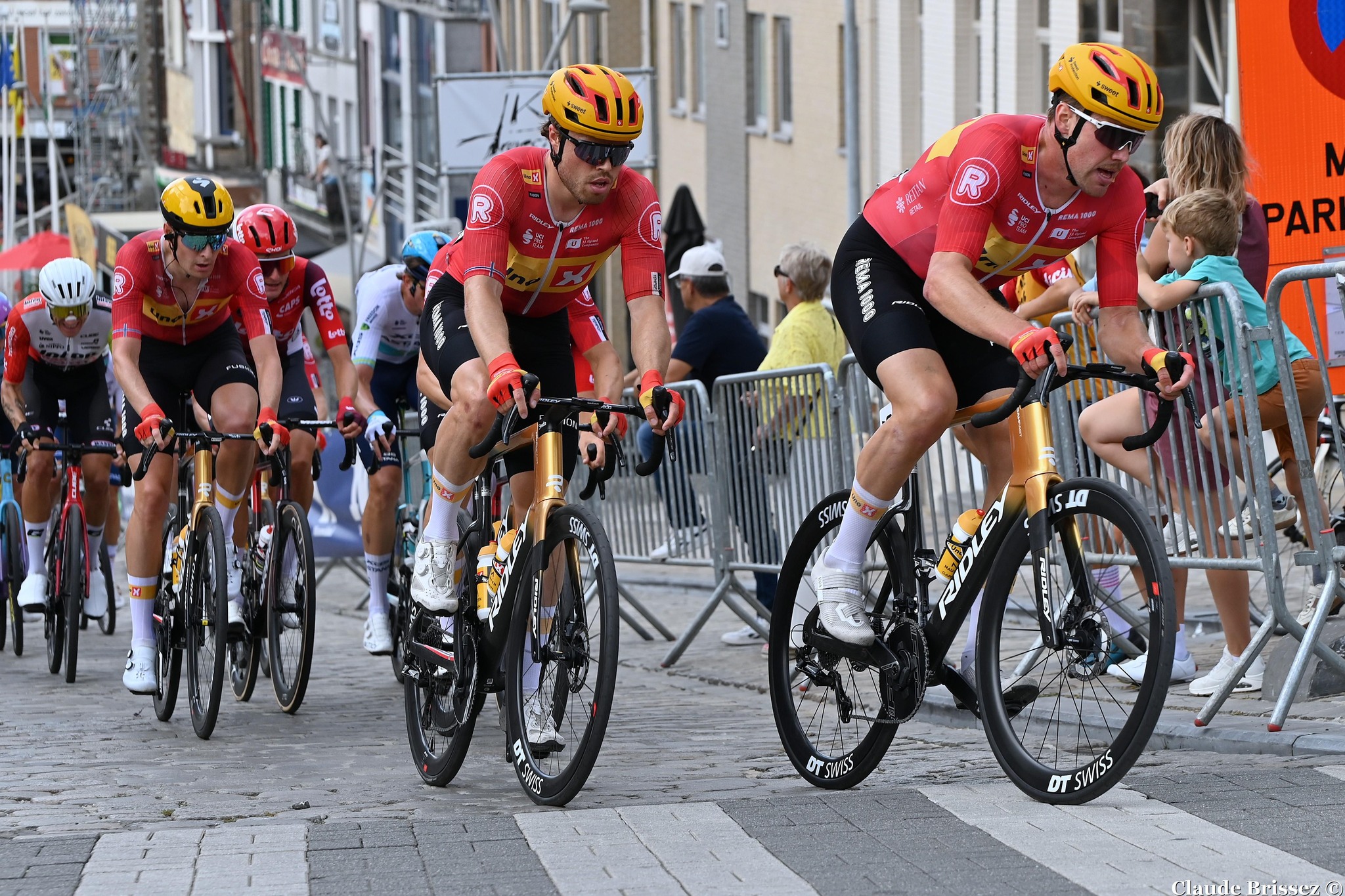 Équipe Uno-X Mobility lors d’une course WorldTour