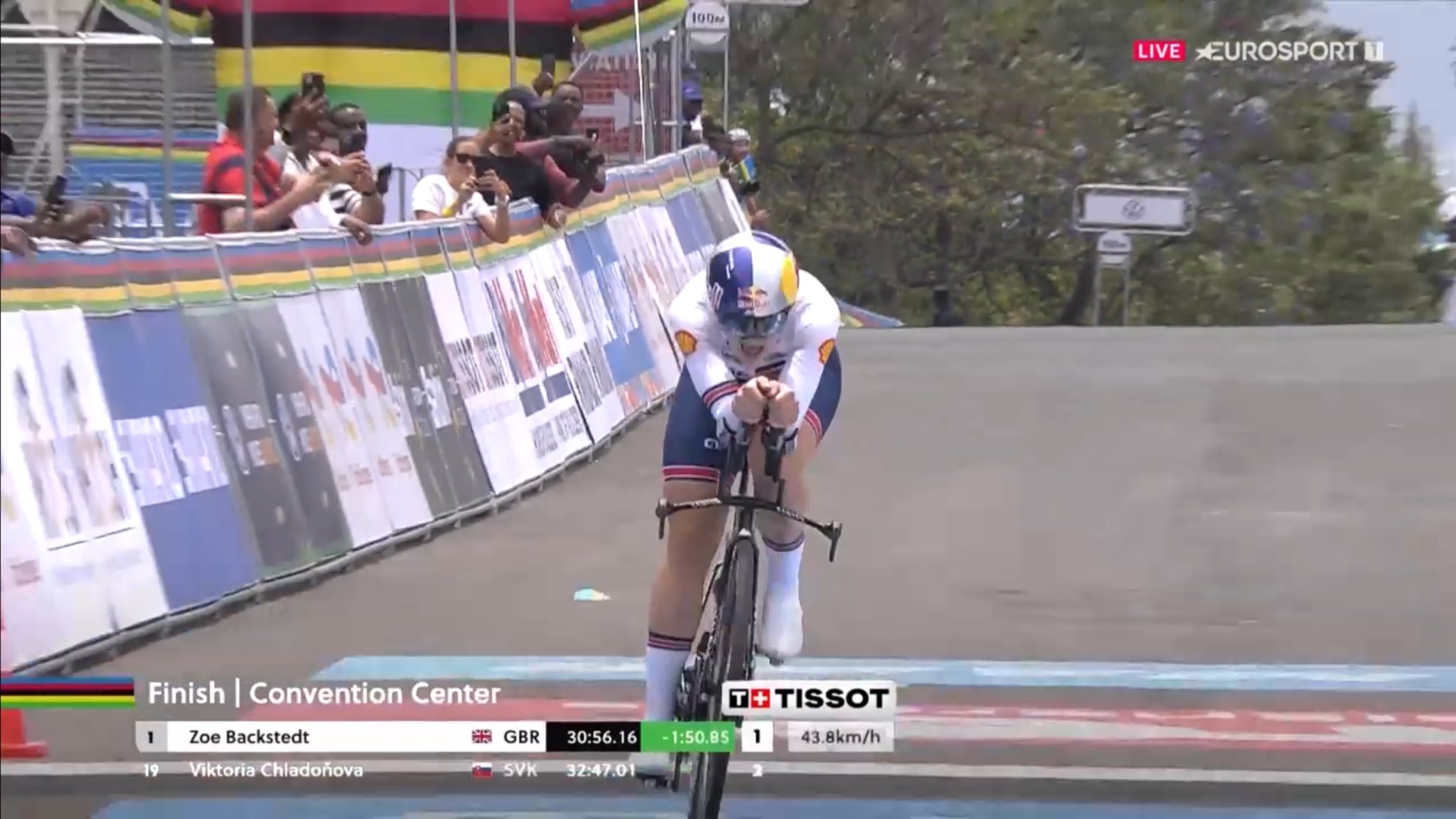 Zoe Backstedt championne du monde U23 du chrono