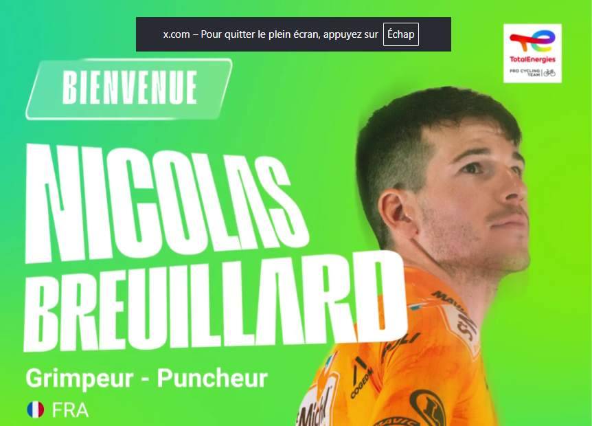 Total Energies annonce le recrutement de Nicolas Breuillard