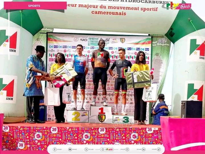 Clovis Kamzong gagne la 3ème étape du Grand Prix Chantal Biya