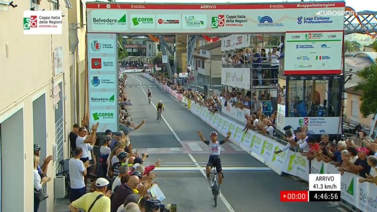 Isaac Del Toro remporte la Coppa Sabatini