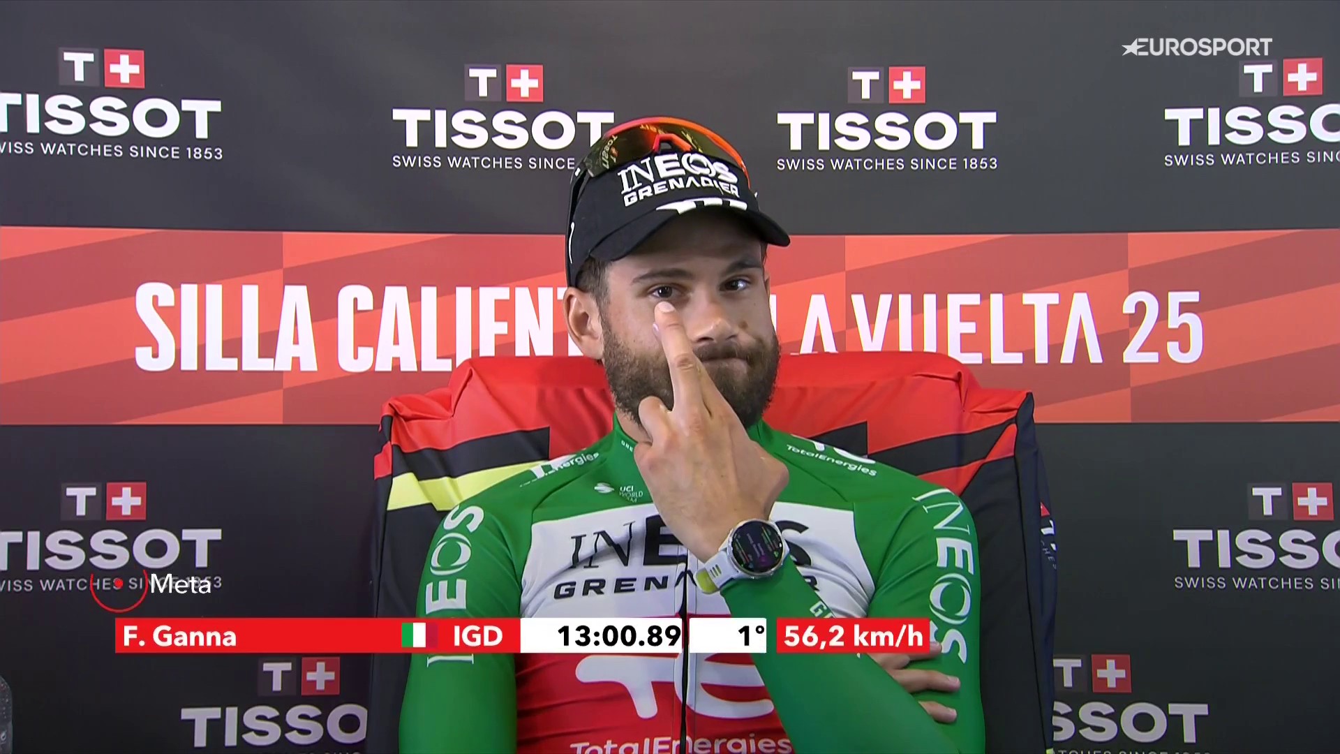 Filippo Ganna remporte la 18ème étape du Tour d'Espagne