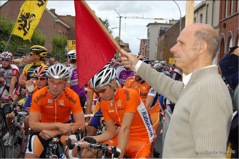 André Dierickx au départ du GP Stad Zottegem 2008
