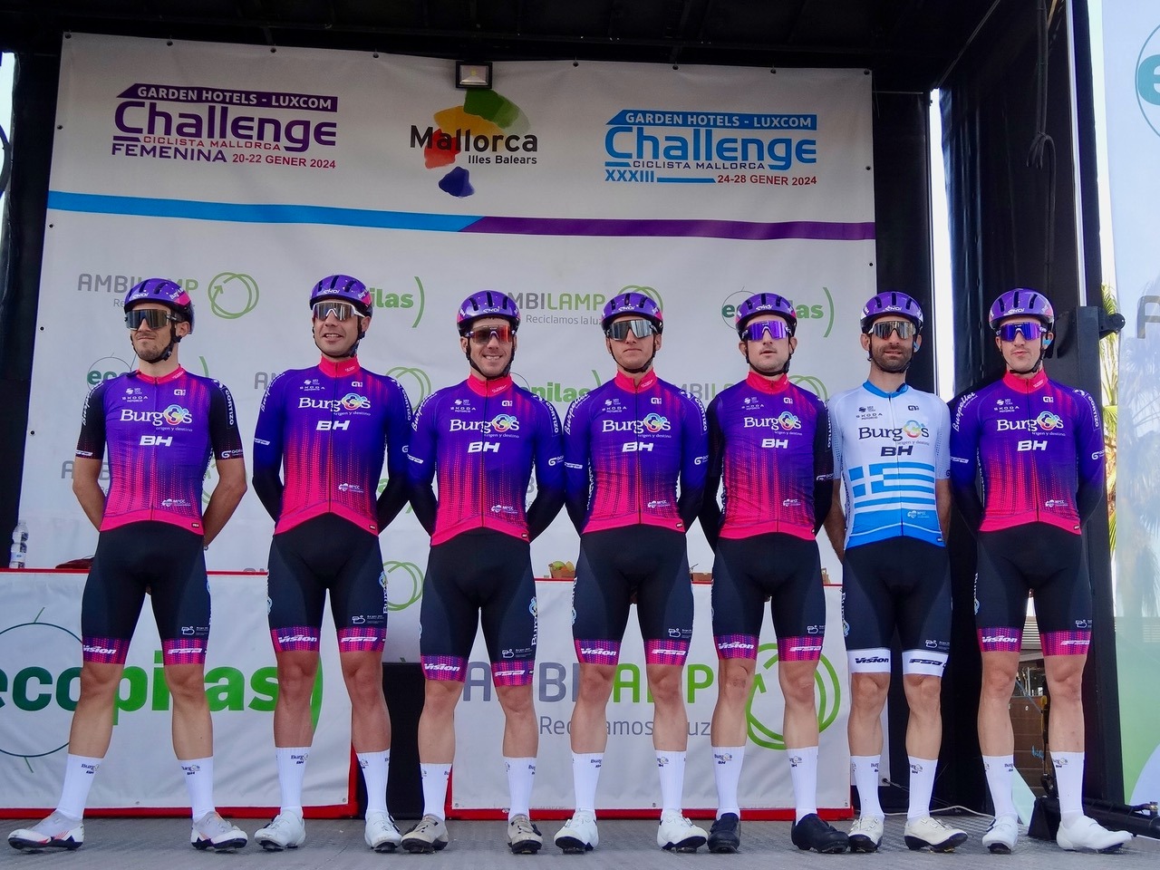 Georgios Bouglas en action sous le maillot du Burgos Burpellet BH.