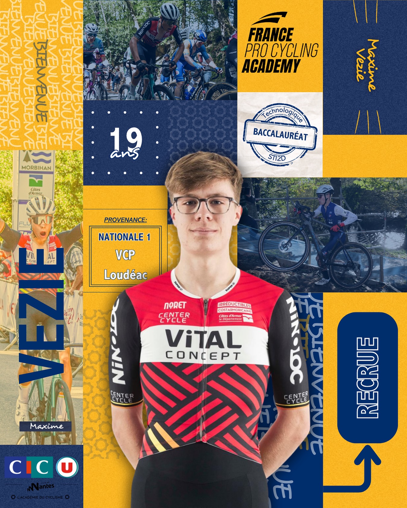 Maxime Vézie rejoint France Pro Cycling Academy pour 2026