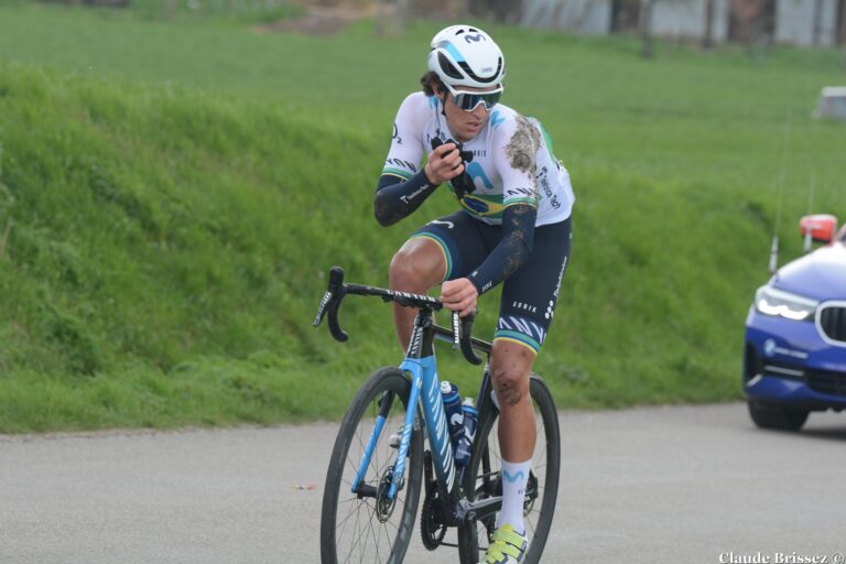 Vinicius Rangel lors d’une course UCI avant sa suspension