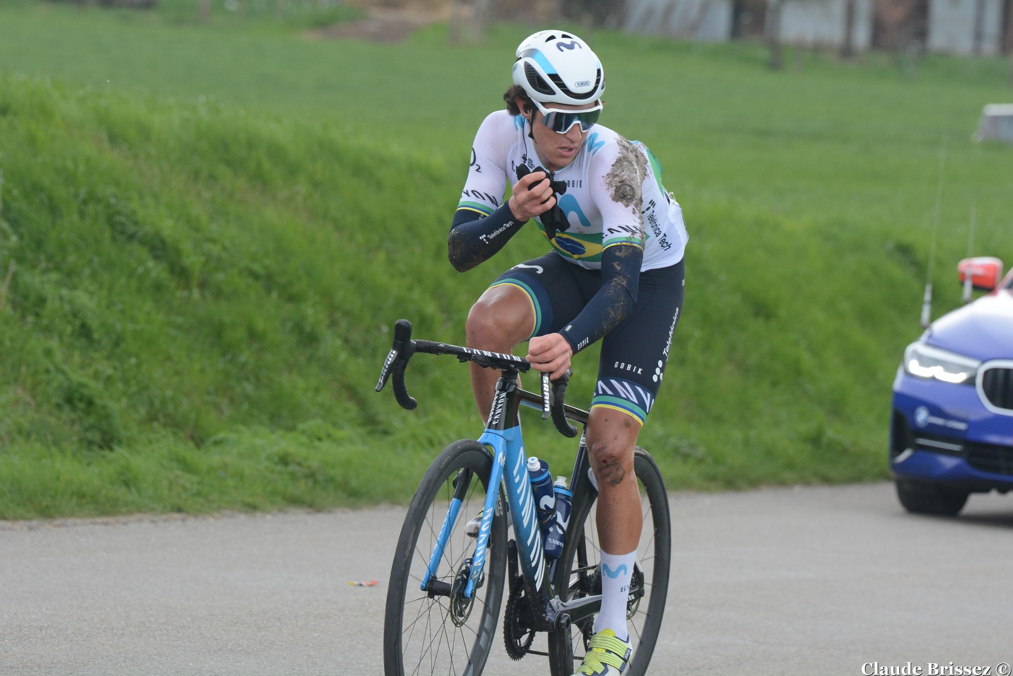 Vinicius Rangel lors d’une course UCI avant sa suspension