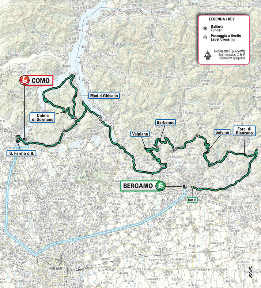 Parcours Il Lombardia 2025