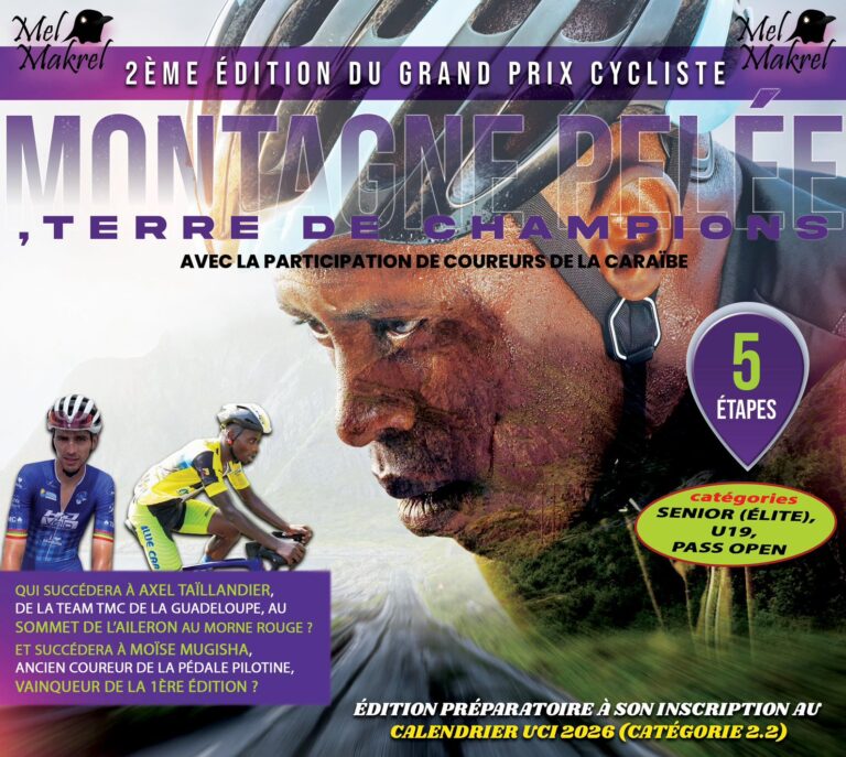 Affiche du Grand Prix Cycliste Montagne Pelée 2025