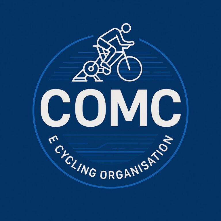 Logo de COMC E Cycling Organisation, organisateur de la 1ère édition du Challenge COMC E-Cycling