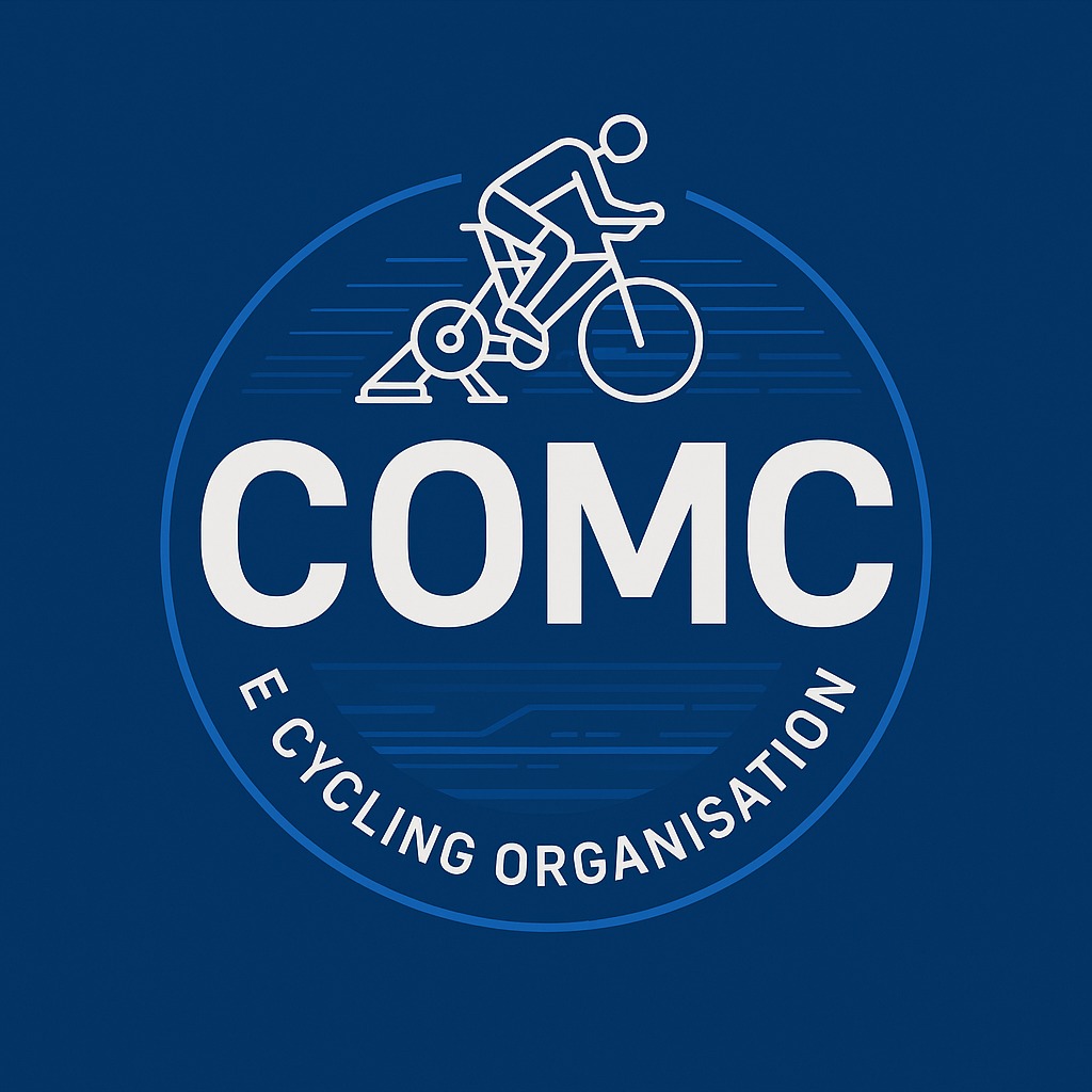 Logo de COMC E Cycling Organisation, organisateur de la 1ère édition du Challenge COMC E-Cycling