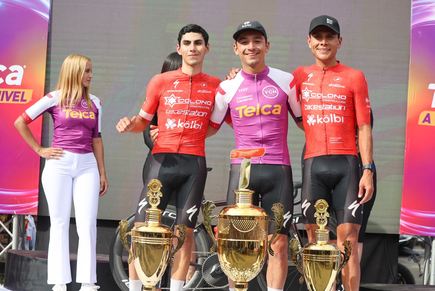 Podium final de la Vuelta a Chiriquí 2025 au Panama