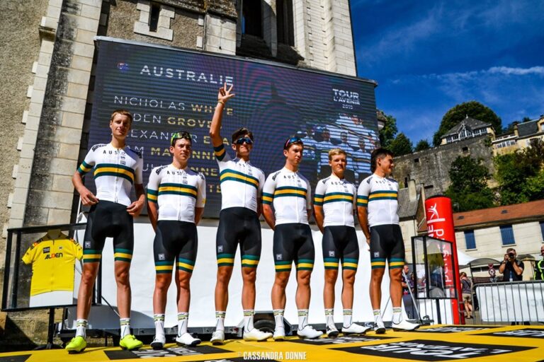 Sélections australiennes équipe d’Australie sur le podium du Tour Down Under
