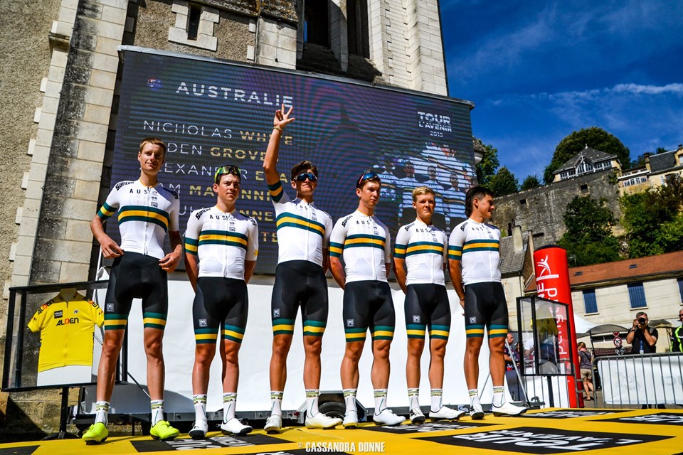 Sélections australiennes équipe d’Australie sur le podium du Tour Down Under