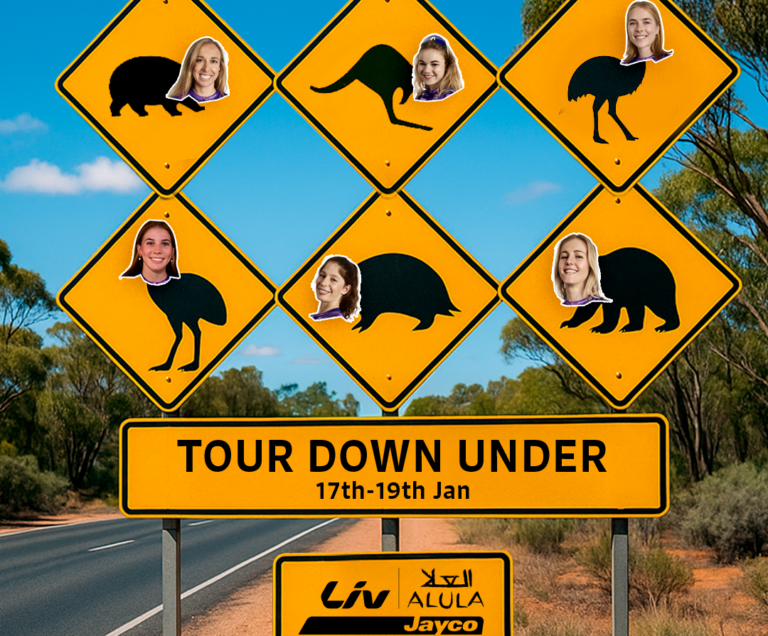 Liv AlUla Jayco au départ du Santos Tour Down Under féminin