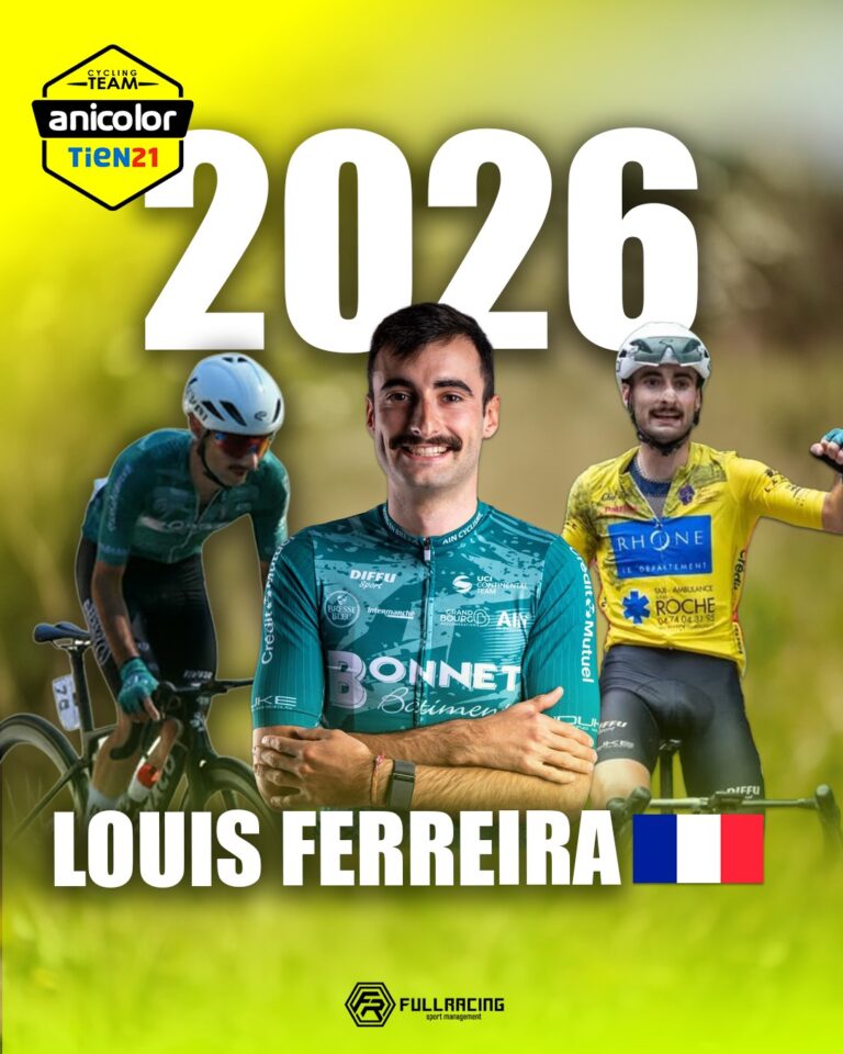 Portrait de Louis Ferreira annoncé chez Anicolor / Tien 21 pour la saison 2026