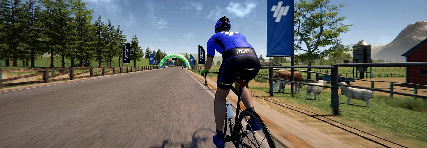 Coureurs virtuels participant à une épreuve de la USA Cycling Esports National Series.