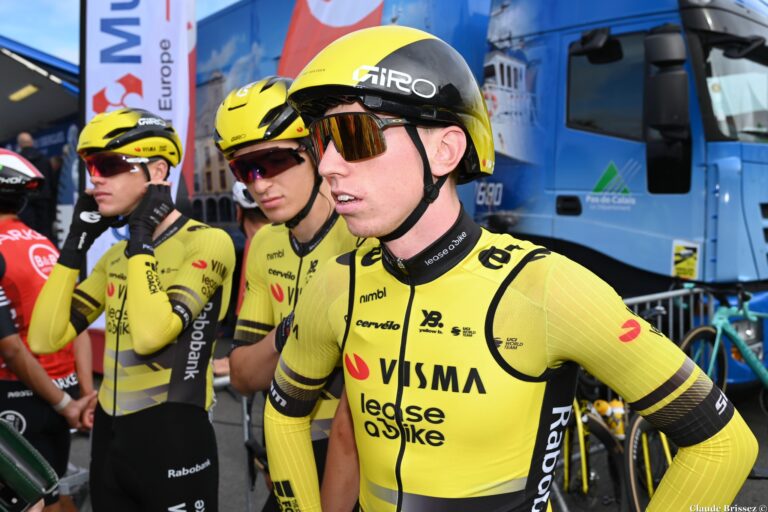 Matthew Brennan au départ du Santos Tour Down Under 2026