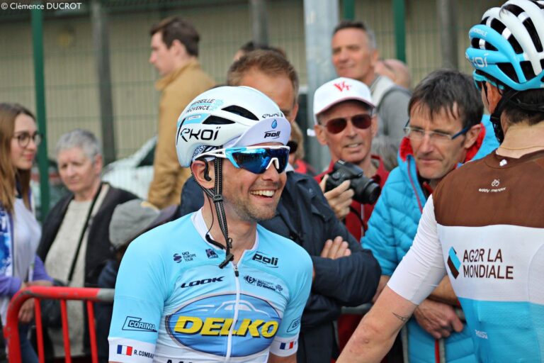 Romain Combaud sous le maillot de Delko Marseille Provence en course